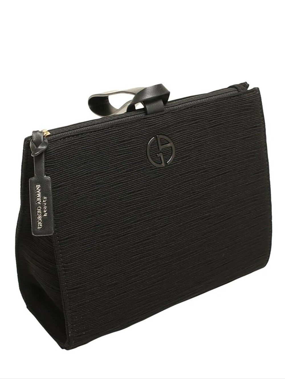 Giorgio Armani Beauty Premium Makeup Pouch Black Clutch Travel NWOT Classiccore